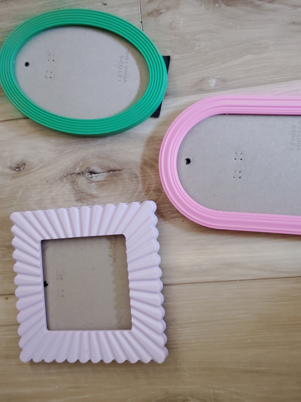 Pastel Photo Frame Set - Pink, Green, Light Pink